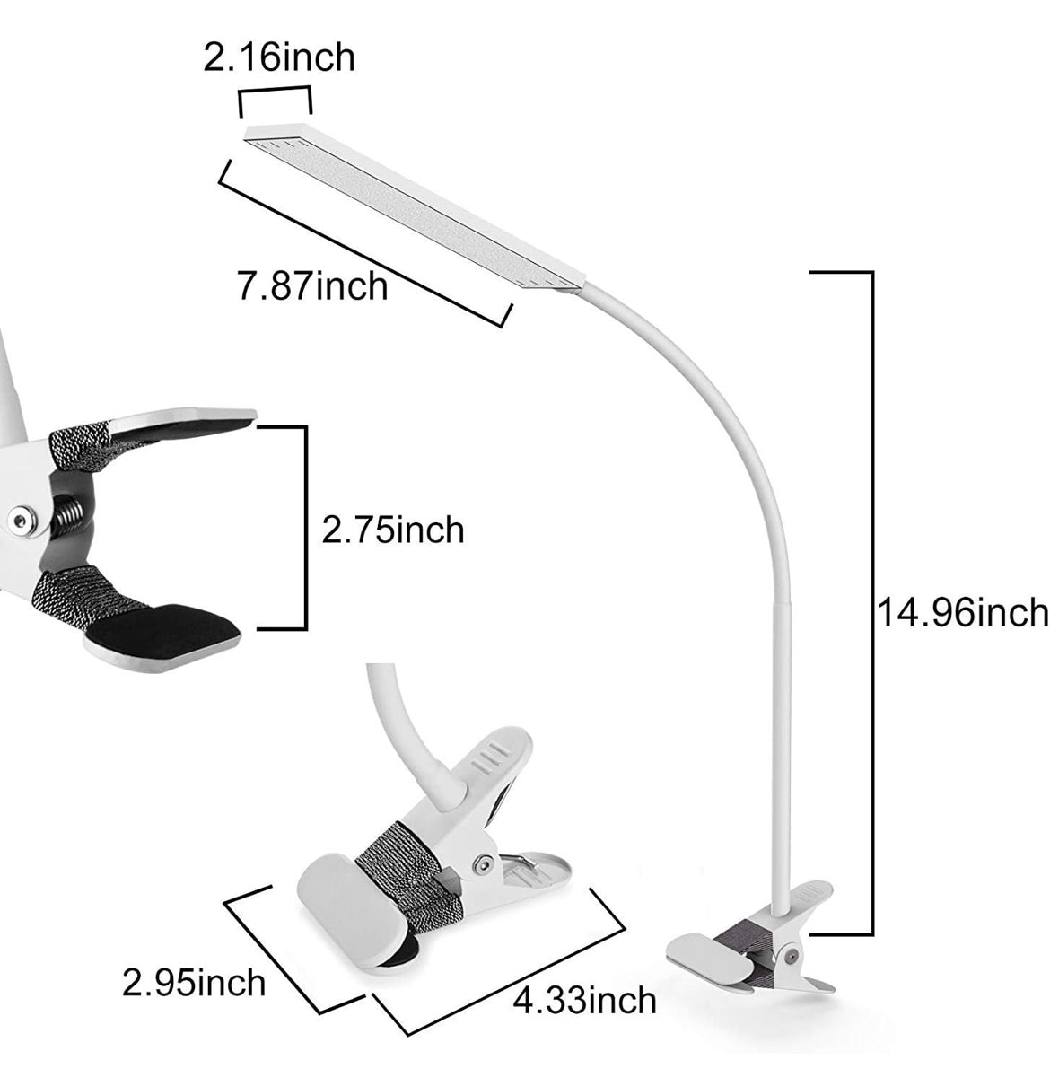 5W LED Clip-On Desk Lamp