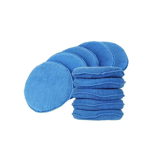 10 Pack Microfiber Wax Applicator, Ultra-Soft Microfiber Wax Applicator Pads with Finger Pocket Wax Applicator for Cars Wax Applicator Foam Sponge